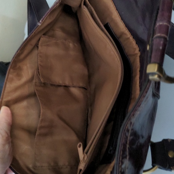 Purple leather purse - Picture 5 of 6